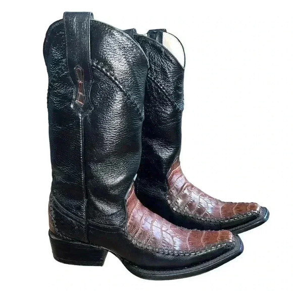Doble R Exotic Leather Men's Cowboy & Western Boots size 6 / Mex 25 - Picture 1 of 6
